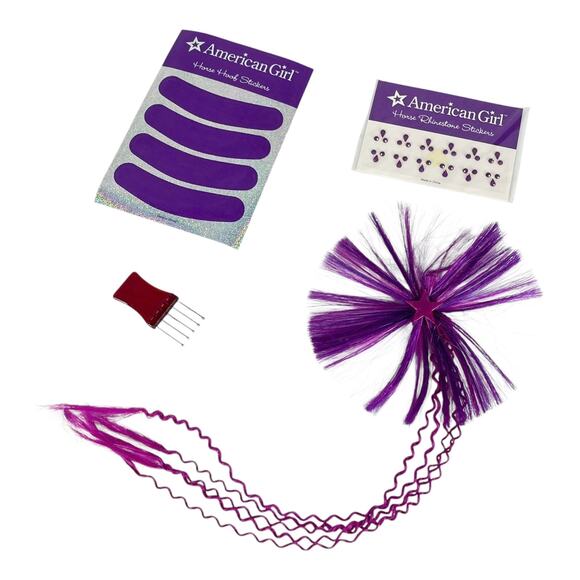 VTG American Girl Horse Hair Extension Pick Hoof Stickers & Stone Jewel Stickers - Picture 1 of 5